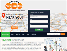 Tablet Screenshot of pawnshops.net